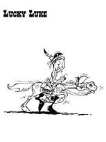 coloriage lucky luke joue a l indien